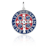 Pingente Cruz Sagrada São Bento em Prata 925-2,2cm -P902-AGC