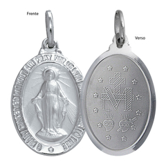 Colar Medalha Milagrosa N S Graças Aço 70cm -CJPi01A/Fi08-70 na internet