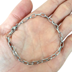 Pulseira Cadeia sem Medalha Aço Inox na internet