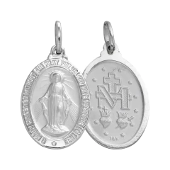 Colar Aço Medalha Milagrosa NS Graças 60cm - Loja Santo Anjo