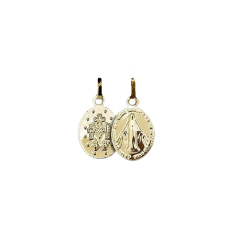 Pingente Med Milagrosa N S Graças Folheado Ouro 1cm - loja online