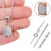 Colar Ping Med Milagrosa N S das Graças Inox -CJPi60/Fi02-50