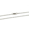 Corrente de aço inox Cartier de 1.5mm e 70cm de comprimento, com fecho em formato oval.