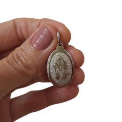 Medalha Milagrosa Nossa Senhora das Graças Aço 2,3cm -Pi01C na internet