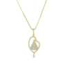 Colar NS Aparecida no Terço Folheado a Ouro 50cm - CJP572DR/F01-50