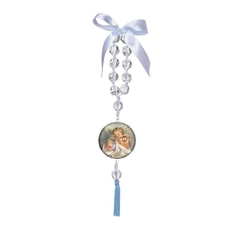 Medalhão de Berço Anjo da Guarda Azul Pequeno - ZT394AZ - comprar online