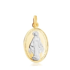 Kit com 3 Medalhas Milagrosas Folheado Ouro e Ródio1,7cm - comprar online