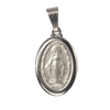 Pingente Aço Oval Medalha Milagrosa N S Graças 3cm - Pi12