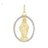 Pingente N S Gracas Vaz Folheada Ouro E Ródio 3cm - P488-DR
