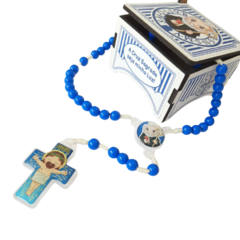 TERÇO INFANTIL SÃO BENTO COM CAIXINHA MDF - ZT293SB - comprar online