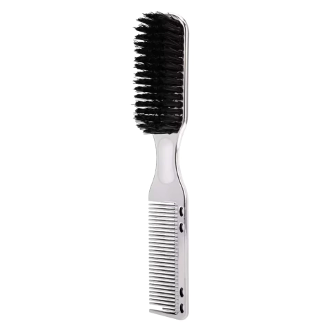 BlackOne Cepillo Peine Fade Pro Plateado