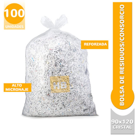 BOLSAS DE CONSORCIO TRANSPARENTES STENDY SUPER REFORZADAS 90X120 - tienda online