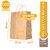 BOLSAS CON MANIJA RETORCIDA STENDY - 30X22X10 - KRAFT MARRÓN - tienda online