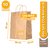 Bolsas De Papel Madera Kraft Marron manija retorcida 32x10x30 - comprar online