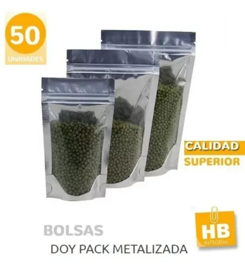 BOLSAS DOYPACK STENDY METALIZADAS 15X25 cm - comprar online