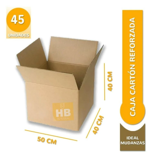 Imagen de CAJA CARTON EMBALAJE MUDANZA STENDY 50x40x40 cm