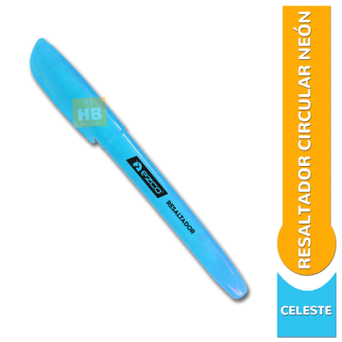 Resaltador Cuerpo Circular Punta Biselada Colores Neon - tienda online