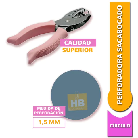 PERFORADORA SACABOCADO CRAFT CIRCULO 1.6mm - HB Integral - Todo en un solo lugar!