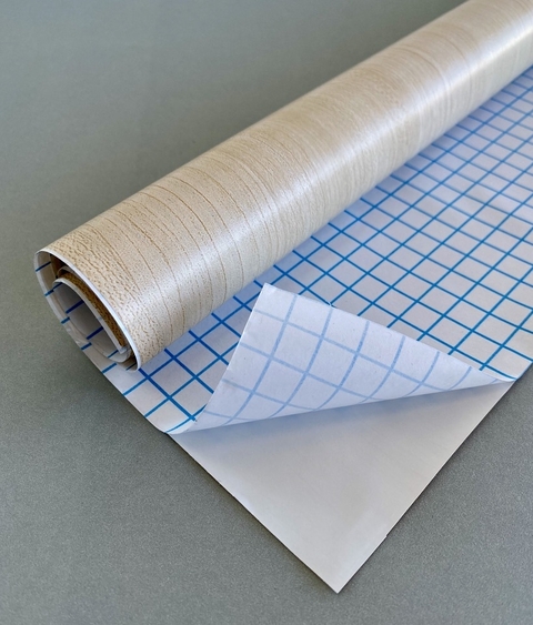 Rollo Pvc Papel Contact Autoadhesivo Tipo Madera 0.45x10 Mts