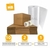 10 CAJAS MUDANZA 60x40x40 +2 CINTAS 48x100 + PLURIBOL 50x25