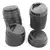 Vaso De Polipapel Stendy Descartable Color Blanco +Tapa 8oz Color Negro - HB Integral - Todo en un solo lugar!