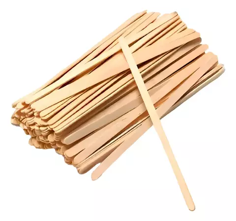 Agitadores Descartables Madera Revolvedor Cafe X1000u Marrón