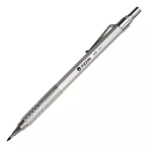 Lápiz mecánico 2 mm metálico facetado PIZZINI