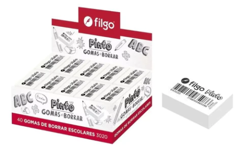 Goma de borrar escolar 3020 Pinto - Filgo