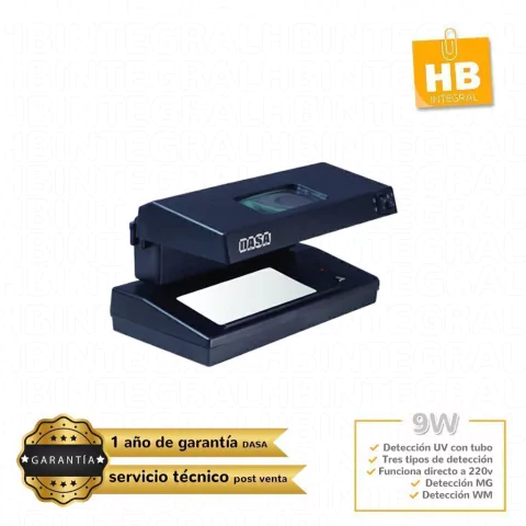 DETECTOR DE BILLETES FALSOS DASA DB-9W UV/MG/IR