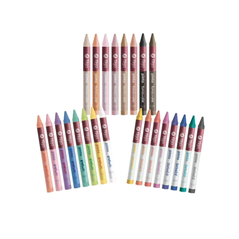 24 Crayones De Cera Colores Infantiles Para Chicos Pintar