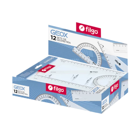 SET DE GEOMETRIA GEOX FILGO 3 PIEZAS 20CM en internet