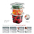Pote Cuadrado Descartable 390cc Stendy Lock Food Pack X50 Unidades - HB Integral - Todo en un solo lugar!