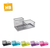 ORGANIZADOR DE ESCRITORIO STENDY METAL 3 CAVIDADES ALTO NEGRO Y PLATA - HB Integral - Todo en un solo lugar!