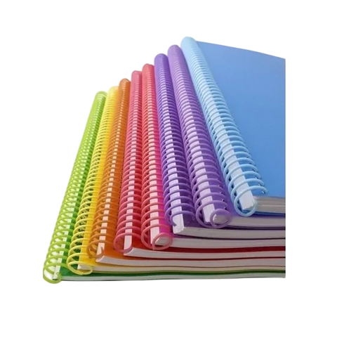 ESPIRALES PVC P/ ANILLADOS COLORES PASTEL 12 MM STENDY- 70 HJS PACK X50 - 8 TONOS SURTIDOS - comprar online