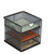 ORGANIZADOR ESCRITORIO METAL MINI CAJONERA 3 Cajones 17x17cm - comprar online