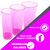 Vasos Colores Trago Largo PP Descartables Opacos y Traslúcidos 280cc