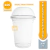 Vaso Con Tapa 400cc Licuados Frappe Cristal Descartable en internet