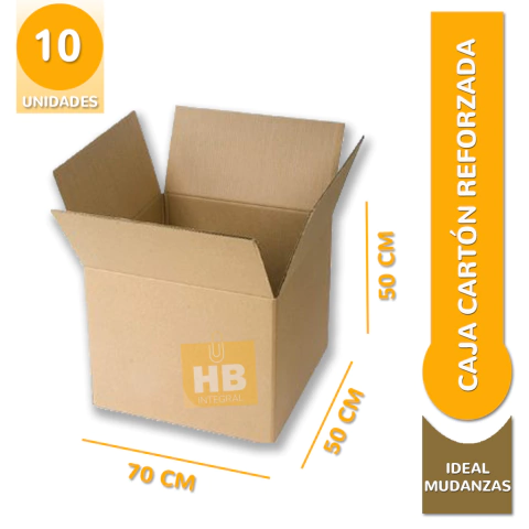 CAJA DE CARTÓN MUDANZA STENDY 70X50X50 CM - tienda online