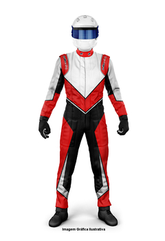 Macacão de Kart MP30 Vermelho