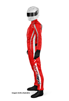 Macacão de Kart MP20 Vermelho - Pailler Racing