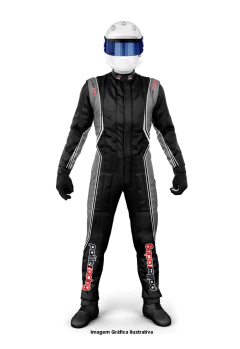 Macacão de Kart MP10 Cinza