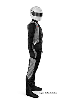 Macacão de Kart MP10 Cinza - Pailler Racing