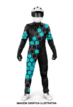Macacão de Kart MB10 Azul