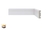 Rodapé 05CM Branco c/ FRISO (Poliestireno) - BARRA 2,20m