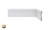 Rodapé SLIM 07CM Branco c/ Friso (Poliestireno) - BARRA 2,20m