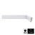 Rodapé 03CM Branco Liso (Poliestireno) - BARRA 2,20M