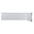 Rodapé 10CM Branco c/ Friso (Poliestireno) - BARRA 2,20m