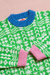 Pulover Paint verde - tienda online