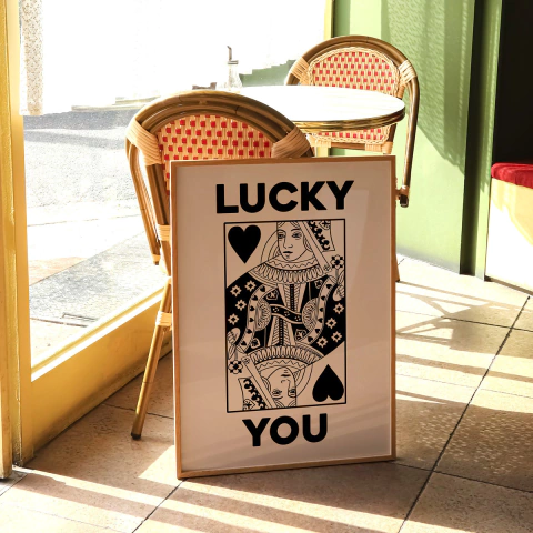 Cuadro Lucky You (Black)