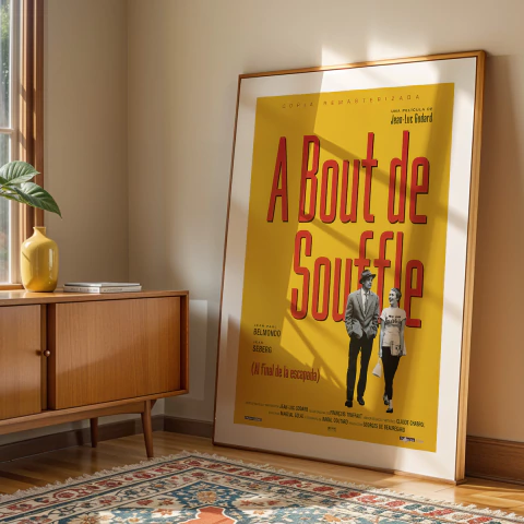 Cuadro Pelicula A Bout De Souffle - Jean Luc Godard - comprar online